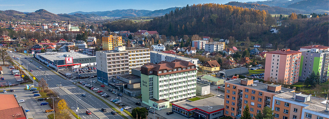 Hotel Bečva z výšky